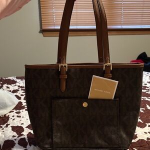 Michael Kors Dark Brown Tote Bag